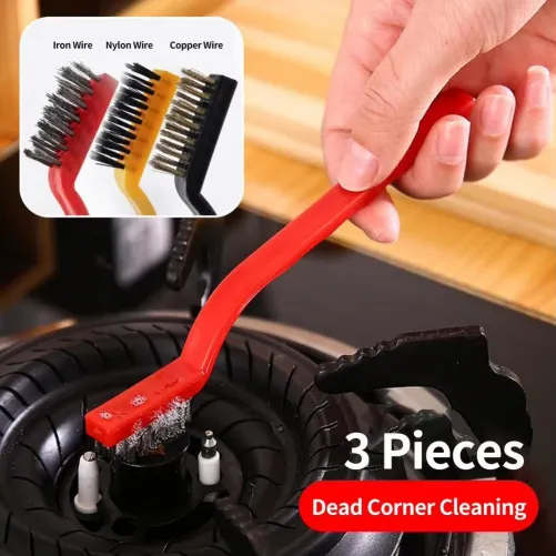 3Pcs Wire Kitchen Gas Stove Cleaning Brush Set